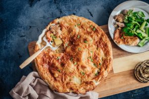 kippenragout pasteitjes met paddenstoelen