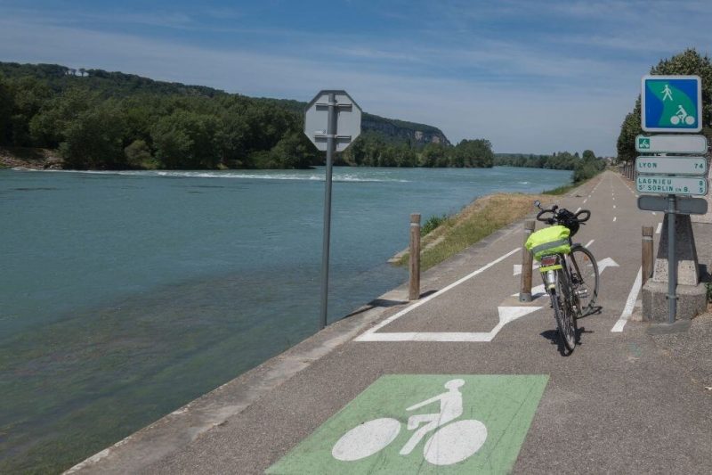 fietsen langs de rhone